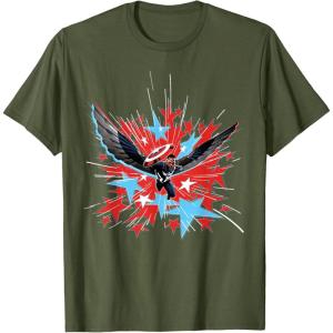 imageMarvel Studios Captain America Brave New World Star Burst TShirtOlive Green