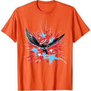 imageMarvel Studios Captain America Brave New World Star Burst TShirtOrange
