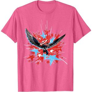 imageMarvel Studios Captain America Brave New World Star Burst TShirtPink Heather