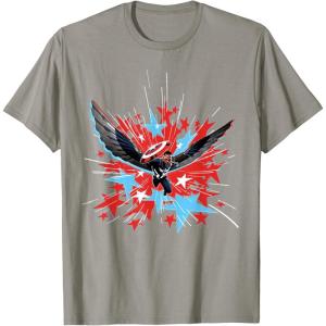 imageMarvel Studios Captain America Brave New World Star Burst TShirtSlate Grey