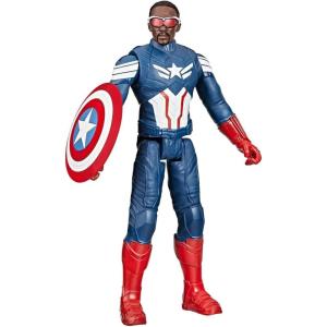 imageMarvel Studios Captain America Brave New World Titan Hero Series 12Inch Captain America Action Figure Super Hero Toys for Kids 4 and Up