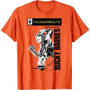 imageMarvel Studios Thunderbolts Bucky Barnes BampampW Comic Cover 2 TShirtOrange
