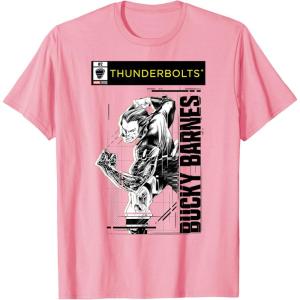imageMarvel Studios Thunderbolts Bucky Barnes BampampW Comic Cover 2 TShirtPink
