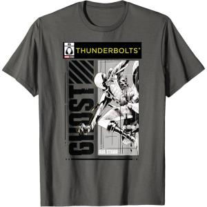 imageMarvel Studios Thunderbolts Ghost BampampW Comic Cover 6 TShirtAsphalt Grey