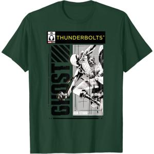 imageMarvel Studios Thunderbolts Ghost BampampW Comic Cover 6 TShirtDark Green