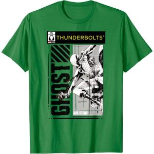 imageMarvel Studios Thunderbolts Ghost BampampW Comic Cover 6 TShirtKelly Green