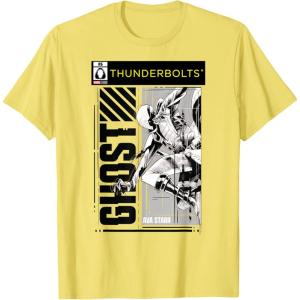 imageMarvel Studios Thunderbolts Ghost BampampW Comic Cover 6 TShirtLemon Yellow