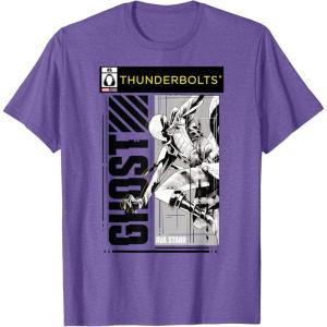 imageMarvel Studios Thunderbolts Ghost BampampW Comic Cover 6 TShirtPurple Heather