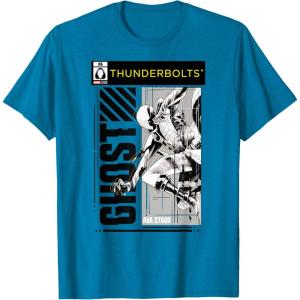 imageMarvel Studios Thunderbolts Ghost BampampW Comic Cover 6 TShirtSapphire Blue