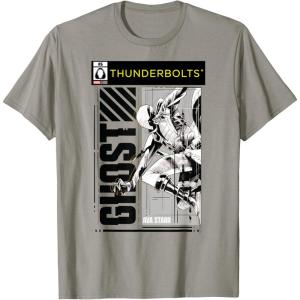 imageMarvel Studios Thunderbolts Ghost BampampW Comic Cover 6 TShirtSlate Grey