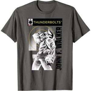 imageMarvel Studios Thunderbolts John F Walker BampampW Comic Cover 5 TShirtAsphalt Grey