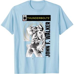 imageMarvel Studios Thunderbolts John F Walker BampampW Comic Cover 5 TShirtBaby Blue