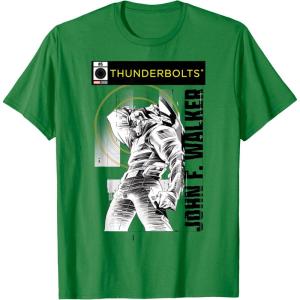 imageMarvel Studios Thunderbolts John F Walker BampampW Comic Cover 5 TShirtKelly Green