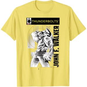 imageMarvel Studios Thunderbolts John F Walker BampampW Comic Cover 5 TShirtLemon Yellow