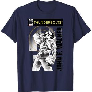 imageMarvel Studios Thunderbolts John F Walker BampampW Comic Cover 5 TShirtNavy Blue