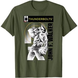 imageMarvel Studios Thunderbolts John F Walker BampampW Comic Cover 5 TShirtOlive Green