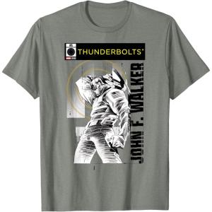 imageMarvel Studios Thunderbolts John F Walker BampampW Comic Cover 5 TShirtOlive Heather