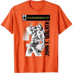 imageMarvel Studios Thunderbolts John F Walker BampampW Comic Cover 5 TShirtOrange