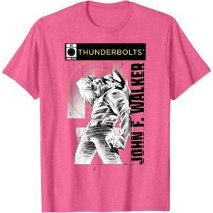 imageMarvel Studios Thunderbolts John F Walker BampampW Comic Cover 5 TShirtPink Heather