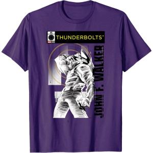 imageMarvel Studios Thunderbolts John F Walker BampampW Comic Cover 5 TShirtPurple