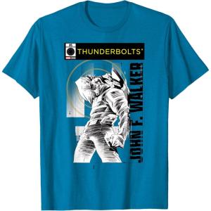 imageMarvel Studios Thunderbolts John F Walker BampampW Comic Cover 5 TShirtSapphire Blue