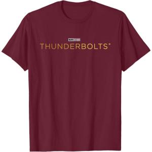 imageMarvel Studios Thunderbolts Movie Logo TShirtBurgundy