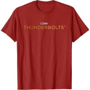 imageMarvel Studios Thunderbolts Movie Logo TShirtCranberry Red