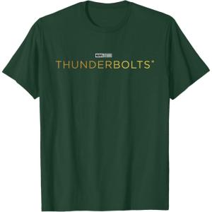 imageMarvel Studios Thunderbolts Movie Logo TShirtDark Green