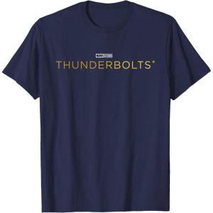 imageMarvel Studios Thunderbolts Movie Logo TShirtNavy Blue
