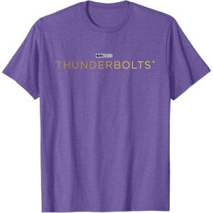 imageMarvel Studios Thunderbolts Movie Logo TShirtPurple Heather