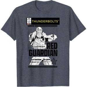 imageMarvel Studios Thunderbolts Red Guardian BampampW Comic Cover 3 TShirtHeather Blue
