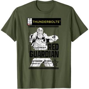 imageMarvel Studios Thunderbolts Red Guardian BampampW Comic Cover 3 TShirtOlive Green