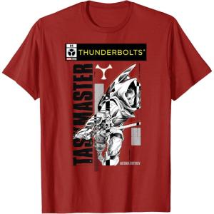 imageMarvel Studios Thunderbolts Taskmaster BampampW Comic Cover 4 TShirtCranberry Red