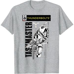 imageMarvel Studios Thunderbolts Taskmaster BampampW Comic Cover 4 TShirtHeather Grey