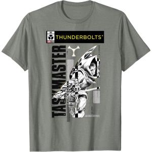 imageMarvel Studios Thunderbolts Taskmaster BampampW Comic Cover 4 TShirtOlive Heather