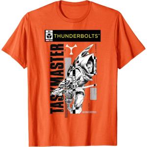 imageMarvel Studios Thunderbolts Taskmaster BampampW Comic Cover 4 TShirtOrange