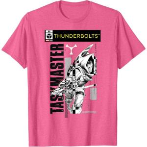 imageMarvel Studios Thunderbolts Taskmaster BampampW Comic Cover 4 TShirtPink Heather