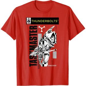 imageMarvel Studios Thunderbolts Taskmaster BampampW Comic Cover 4 TShirtRed