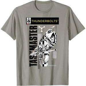 imageMarvel Studios Thunderbolts Taskmaster BampampW Comic Cover 4 TShirtSlate Grey