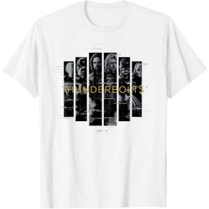 imageMarvel Studios Thunderbolts Team Glitched with Logo TShirtWhite
