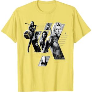 imageMarvel Studios Thunderbolts Team Mission Roster TShirtLemon Yellow