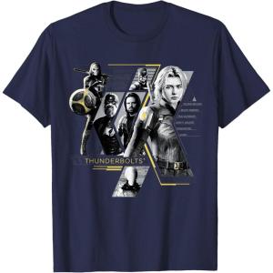 imageMarvel Studios Thunderbolts Team Mission Roster TShirtNavy Blue