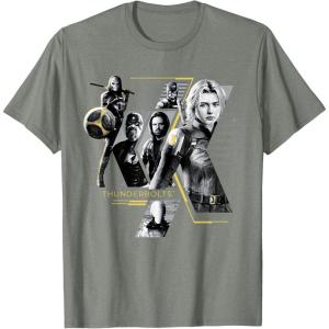 imageMarvel Studios Thunderbolts Team Mission Roster TShirtOlive Heather