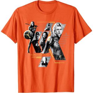 imageMarvel Studios Thunderbolts Team Mission Roster TShirtOrange