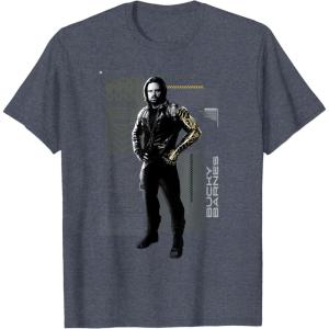 imageMarvel Studios Thunderbolts Team Spotlight Bucky Barnes TShirtHeather Blue