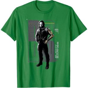 imageMarvel Studios Thunderbolts Team Spotlight Bucky Barnes TShirtKelly Green