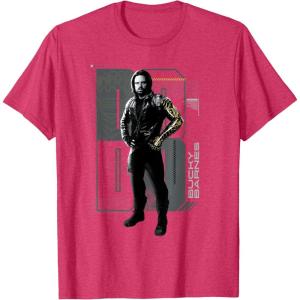 imageMarvel Studios Thunderbolts Team Spotlight Bucky Barnes TShirtRed Heather