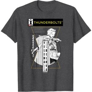 imageMarvel Studios Thunderbolts Yelena Belova BampampW Comic Cover 1 TShirtDark Heather Grey