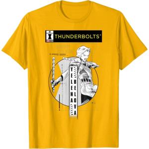 imageMarvel Studios Thunderbolts Yelena Belova BampampW Comic Cover 1 TShirtGolden Yellow