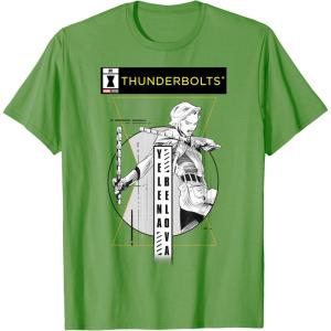 imageMarvel Studios Thunderbolts Yelena Belova BampampW Comic Cover 1 TShirtGrass Green